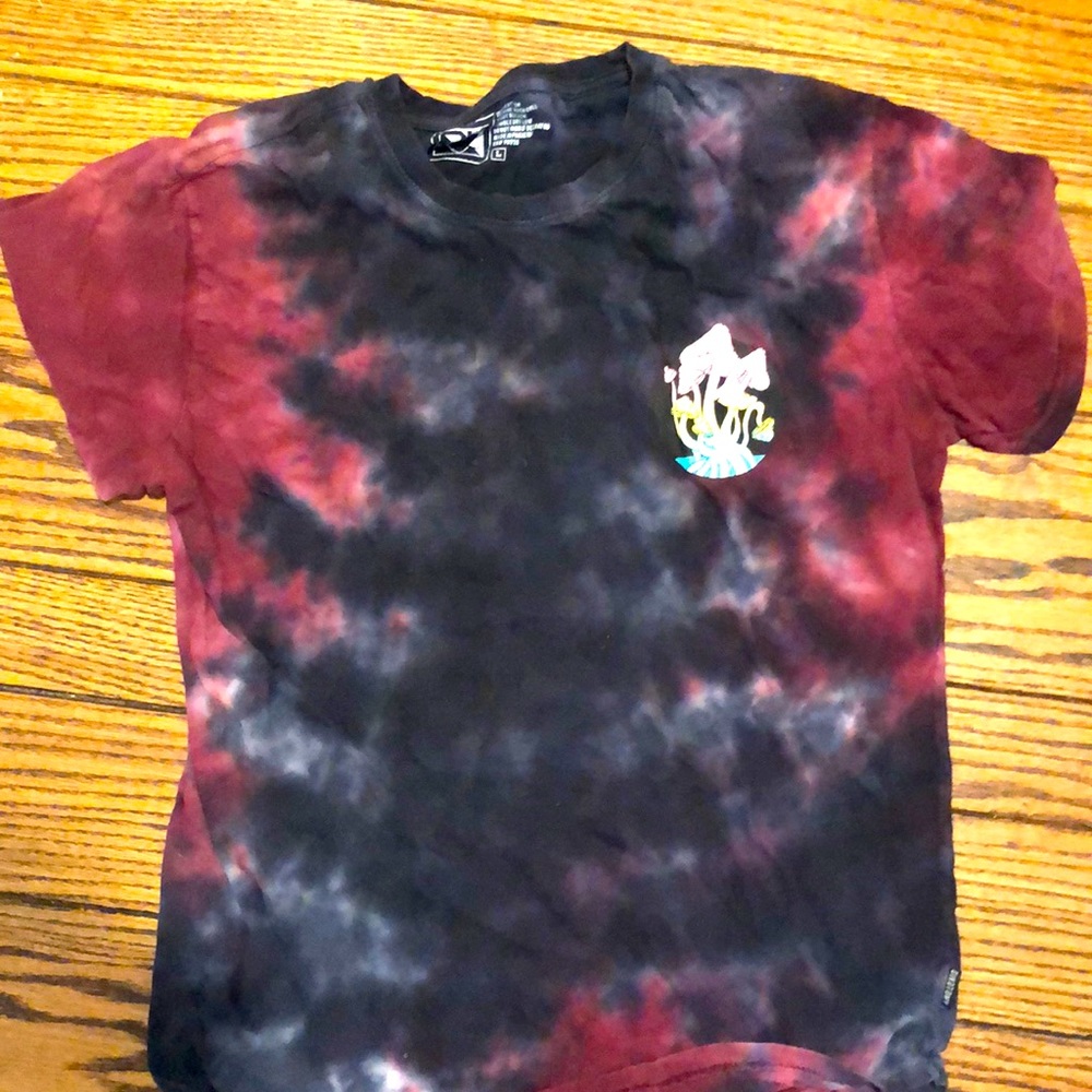 Tie dye mushroom shirt